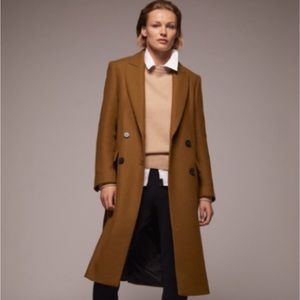 Zara Long Wool Camel Coat